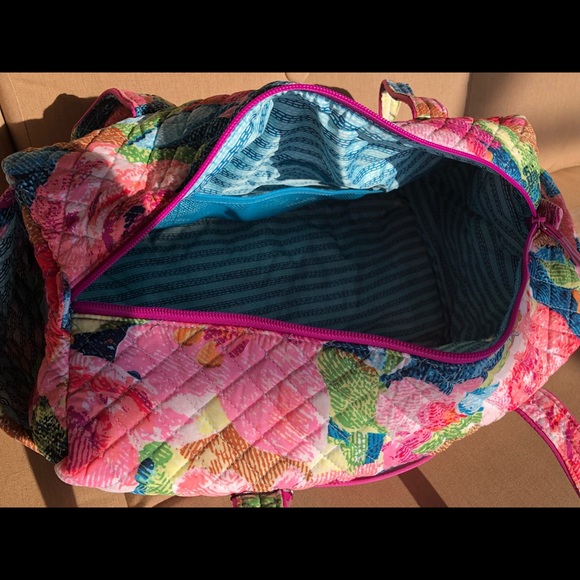 New Vera Bradley Iconic Small Duffel cotton bag - Picture 5 of 7